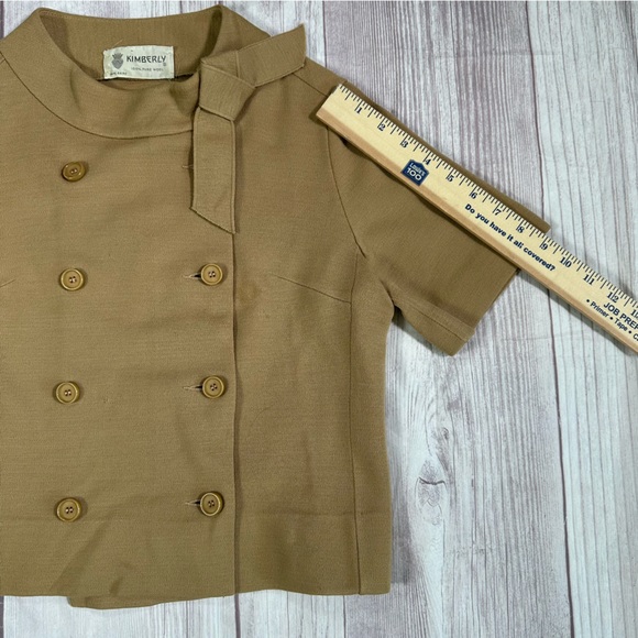 Women’s Vintage 50s 60s Kimberly Wool Mod Skirt Top Set - Picture 9 of 11